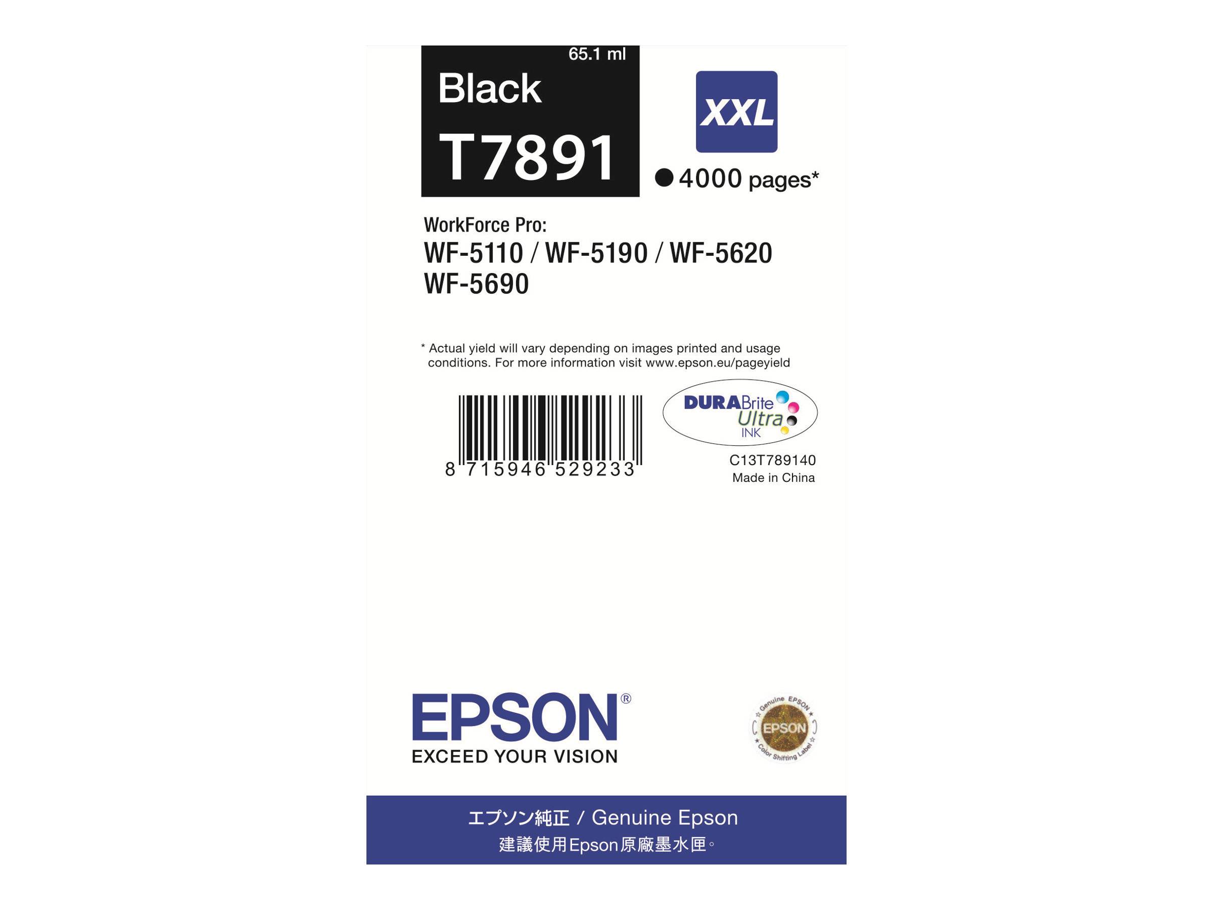 Epson Druckerpatrone T7891, 79XXL Original Schwarz C13T789140