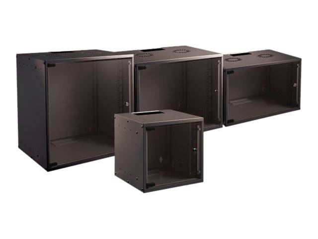 EFB-Elektronik BASIC - Gehäuse Netzwerkschrank - geeignet für Wandmontage - Schwarz, RAL 9005 - 6U - 48.3 cm (19)