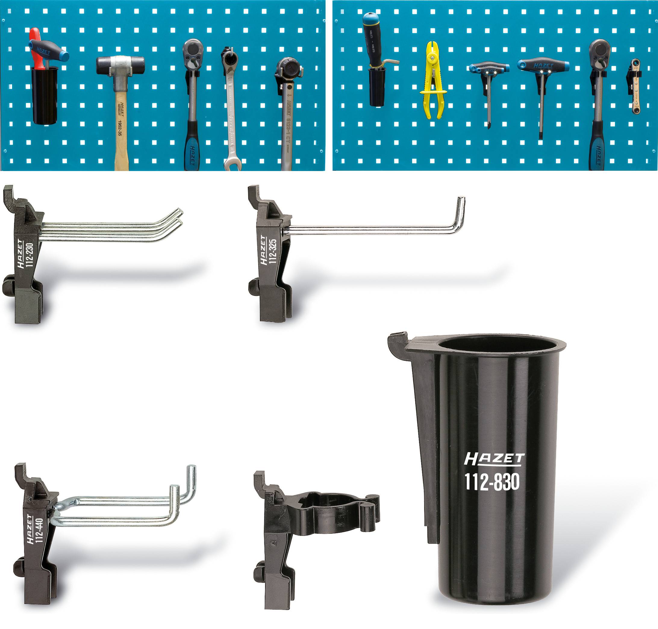 Hazet 112-612 Werkzeug-Halter Für Lochplatten - Ø12mm Clip