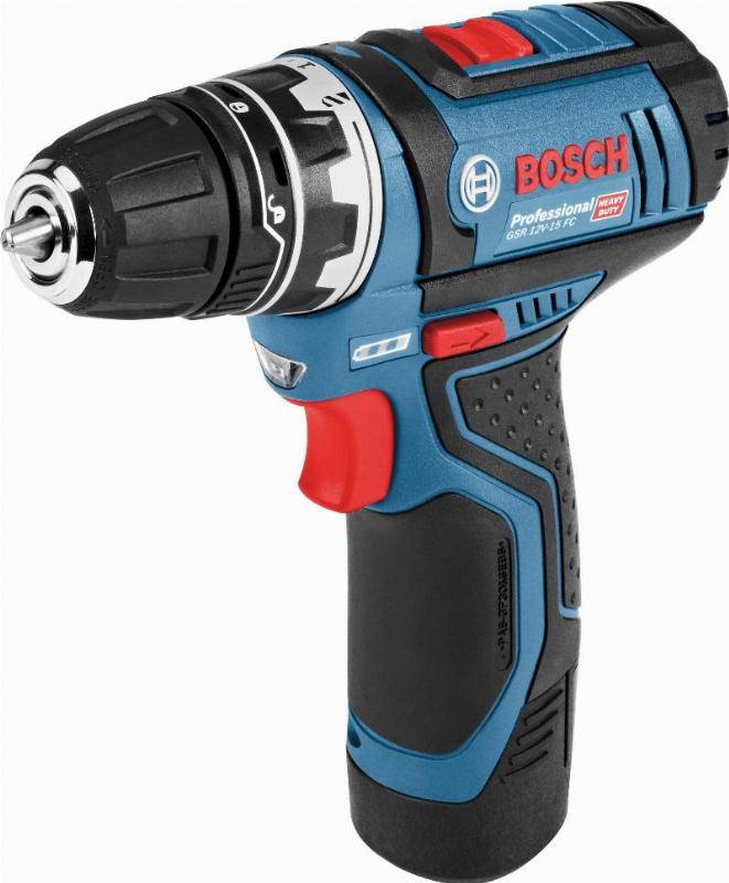 Bosch Professional GSR 12V-15 FlexiClick 06019F6000 Akku-Bohrschrauber 12 V 2 Ah Li-Ion inkl. 2. Akku, inkl. Ladegerät, mit Zubehör, inkl. Koffer