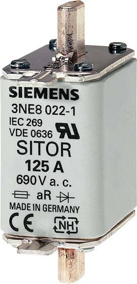 Siemens NH-Sicherungseinsatz 125A NH00 3NE8022-1 690V aR Kombik