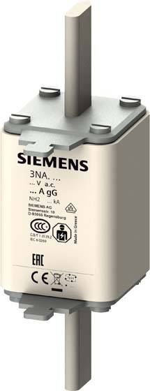NH2-Sicherungseinsatz 250A 3NA3244 GL/GG 500VAC 440VDC mit Stirnmelder