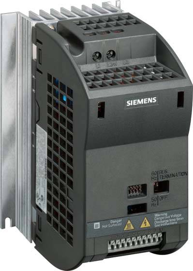 Siemens Indus.Sector Frequenzumrichter 240VAC 0,12kW Kl.B 6SL3211-0AB11-2BA1