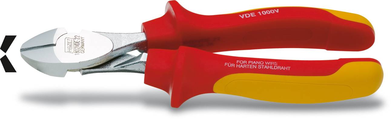 Hazet 1802VDE-22 VDE Seitenschneider mit Facette 180mm