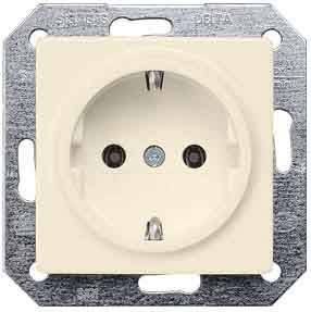 Siemens Schalterprogramm Steckdose Delta Creme-Weiß 5UB1551