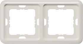 Siemens Schalterprogramm 2fach Rahmen Delta Silber 5TG1772