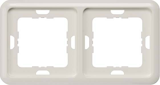 Siemens Schalterprogramm 2fach Rahmen Delta Silber 5TG1772