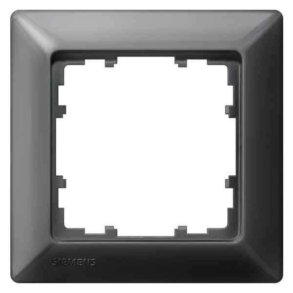 Siemens Schalterprogramm 4fach Rahmen Delta Carbon 5TG25546 1St.