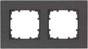 Siemens Schalterprogramm 2fach Rahmen Delta Carbon 5TG11122