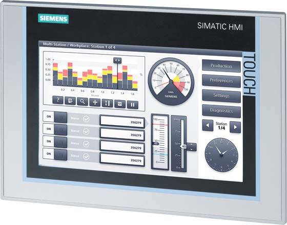 Siemens 6AV2124-0JC01-0AX0 6AV21240JC010AX0 SPS-Display
