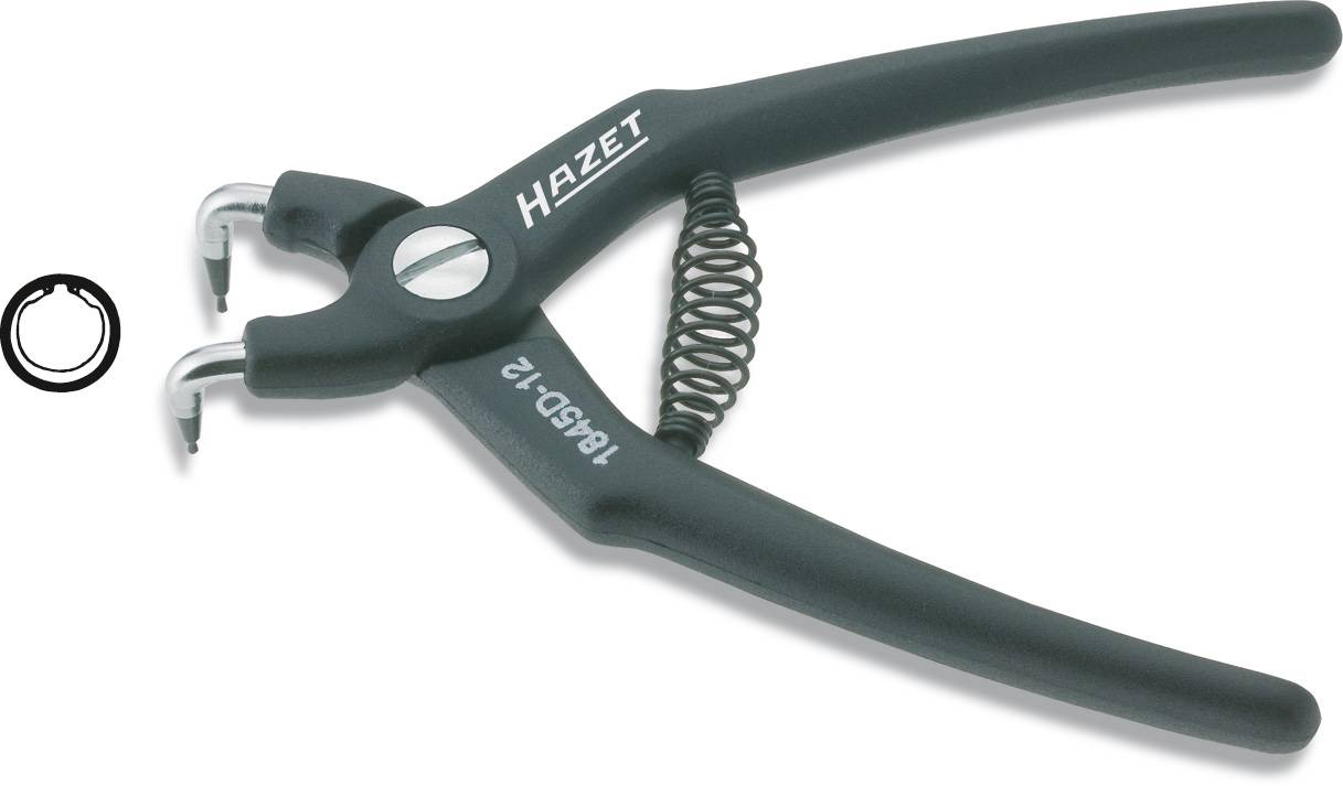 Hazet 1845D-19 Seegeringzange Passend für (Seegeringzangen) Innenringe 19-60mm Spitzenform (Details) abgewinkelt 90°