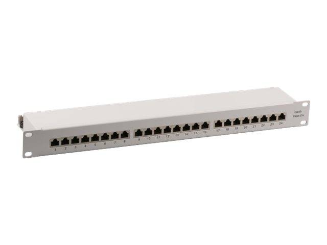 EFB Elektronik 37666SW.1M 24 Port Netzwerk-Patchpanel CAT 6a 1 HE Bestückt