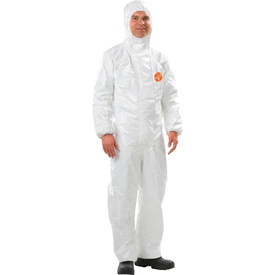 Tychem® 4000 S Chemikalien-Schutzoverall, Modell CHZ5, Kat.III, weiß, Größe L