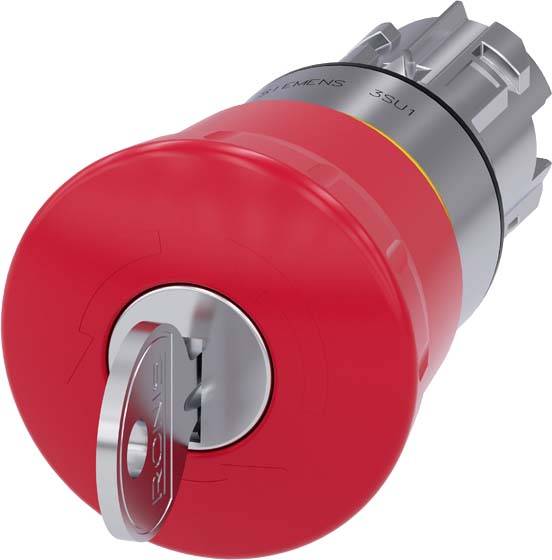 Siemens 3SU1050-1HF20-0AA0 Not-Halt-Pilzdrucktaster IP66, IP67, IP69/IP69K 1 St.