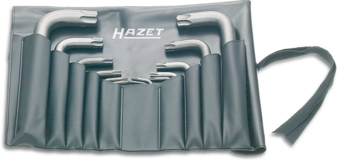 Hazet Innen-TORX Winkelschraubendreher-Set T 7, T 8, T 9, T 10, T 15, T 20, T 25, T 27, T 30, T 40