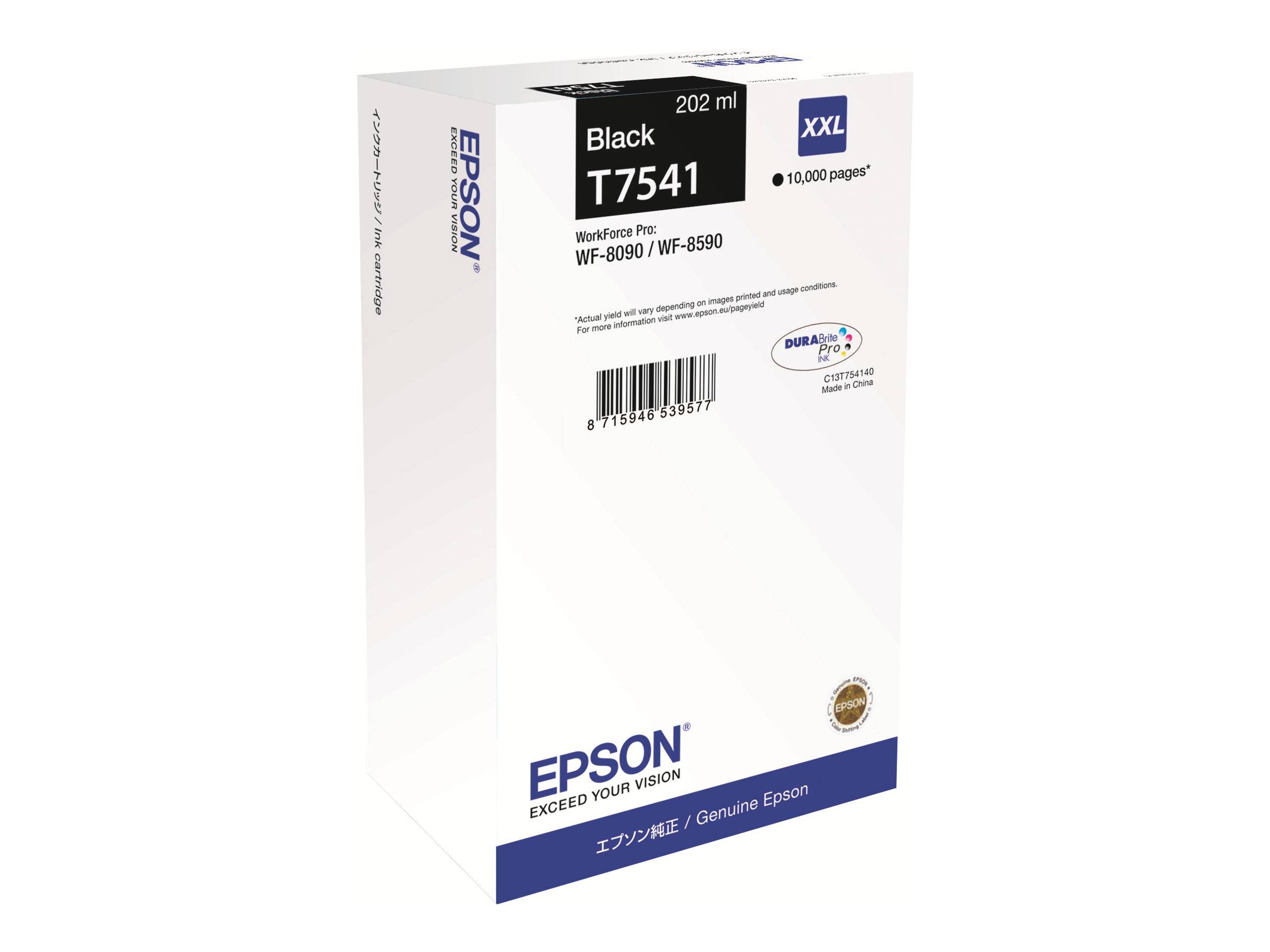 Epson Druckerpatrone T7541 XXL Original Schwarz C13T754140