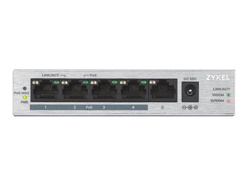 ZyXEL GS1005HP-EU0101F GS1005HP-EU0101F Netzwerk Switch 5 Port 2000MBit/s PoE-Funktion