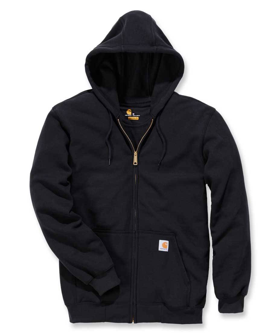 Carhartt K122 Kapuzenpullover Zip Hooded Sweater Original Fit - Schwarz - Small
