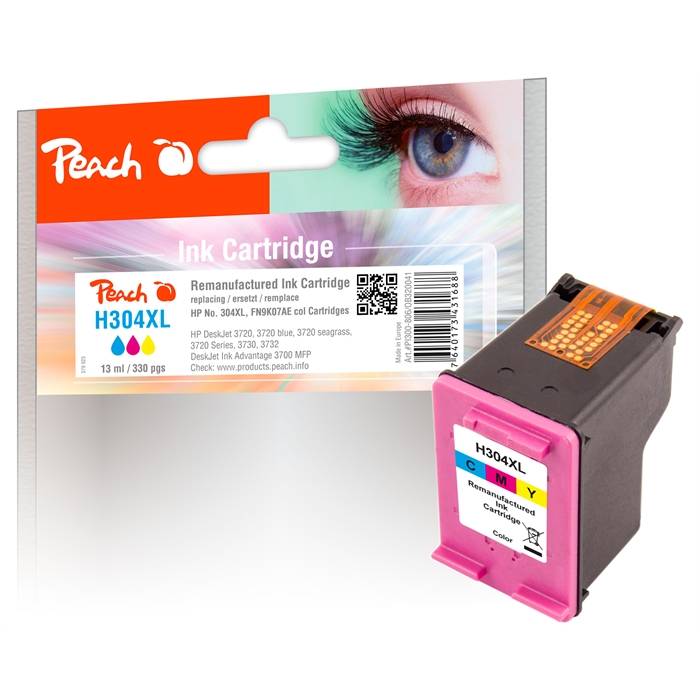 Peach Patrone HP Nr.304XL N9K07AE color komp - Kompatibel - Tintenpatrone
