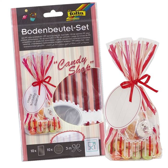 Folia Cellobeutel-Set 21tlg. Candy Shop