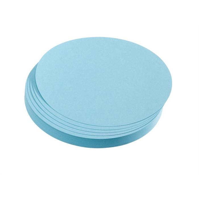 FRANKEN - Moderationskarte - Kreis - Durchmesser: 9,5 cm - Hellblau (Packung mit 500)