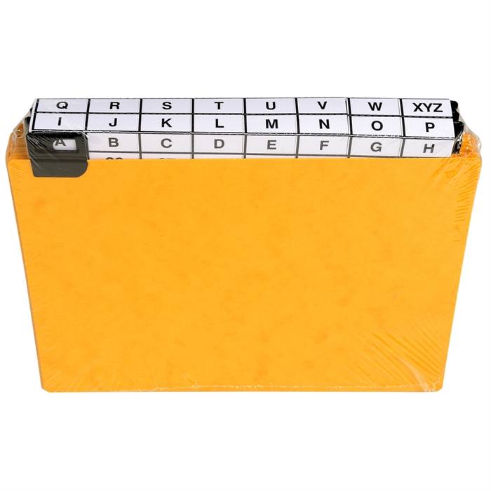 25 dividers 500 micron with alphabetical metallic tabs for horizontal filing 148x210mm