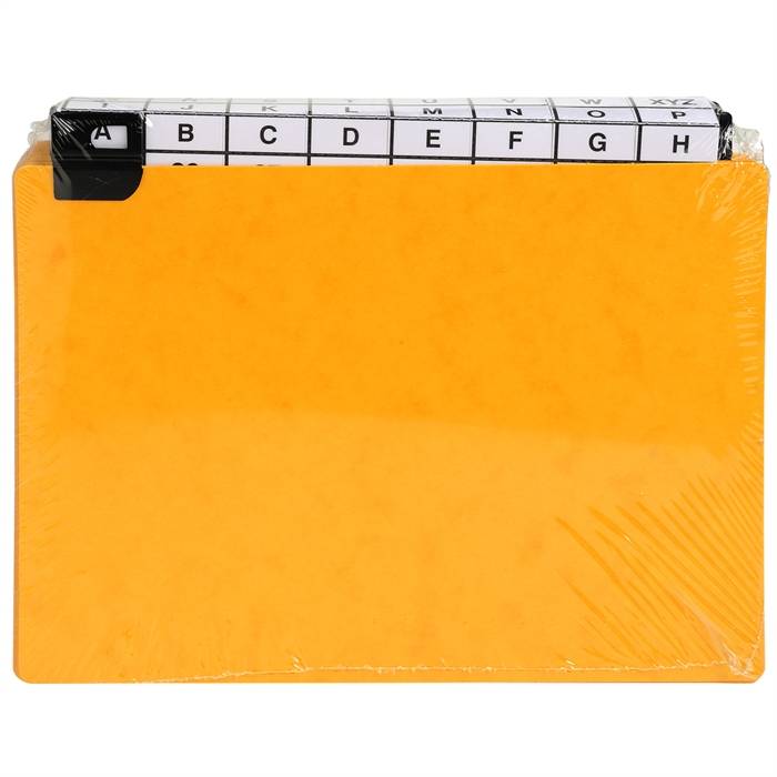 25 dividers 500 micron with alphabetical metallic tabs for horizontal filing 148x210mm