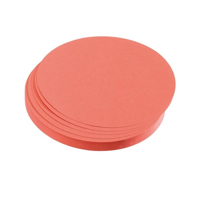 FRANKEN - Moderationskarte - Kreis - Durchmesser: 9,5 cm - Rot (Packung mit 500)
