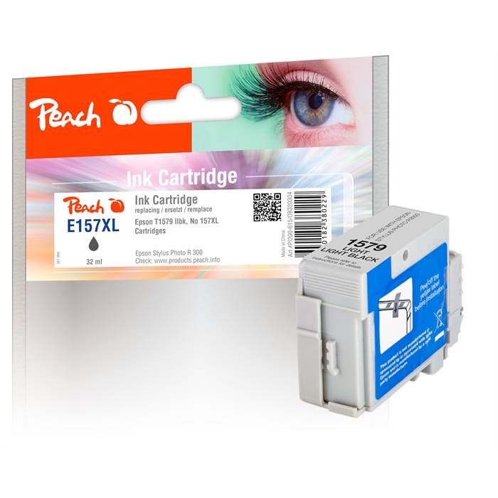 Peach Tintenpatrone light light schwarz kompatibel zu Epson No. 157XL, T1579