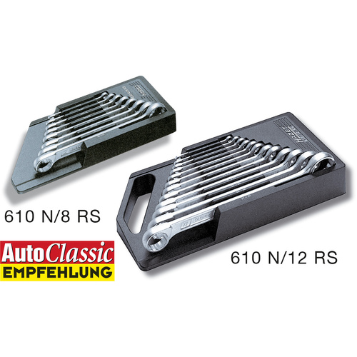 Hazet 610N/8RS Doppel-Ringschlüssel-Satz 8teilig 6 - 22mm DIN 837-B, DIN ISO 10103