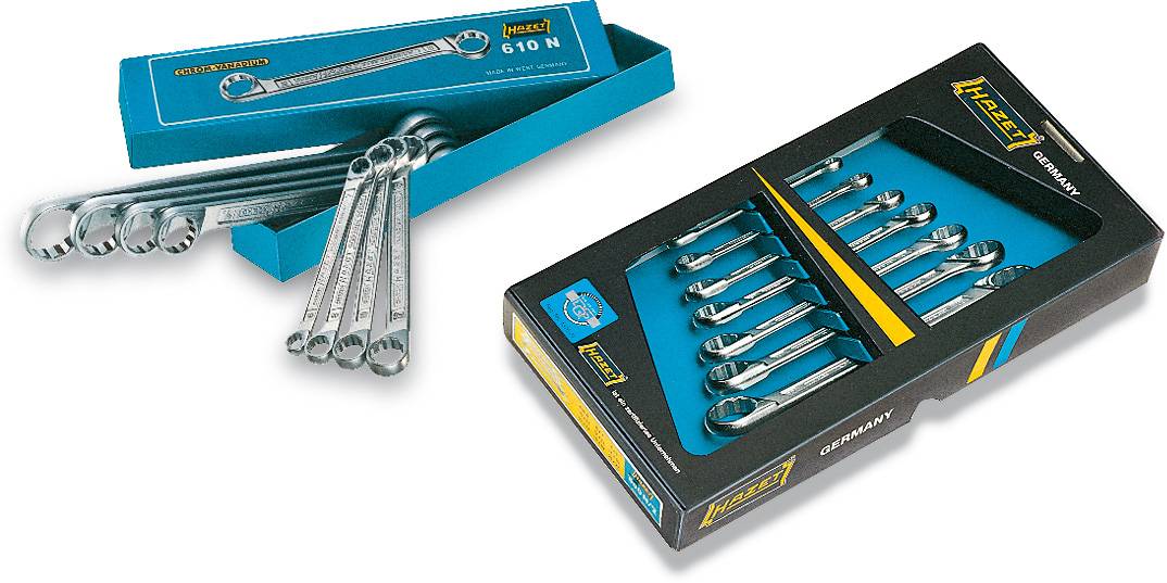 Hazet 610N/8 Doppel-Ringschlüssel-Satz 8teilig Schlüsselweite (Metrisch) 6 - 22 mm