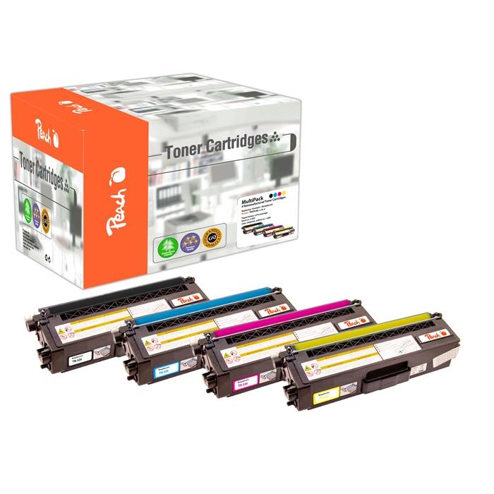 Peach Toner Brother TN-320 MultiPack bk c m y remanufactured - Wiederaufbereitet - Kompatibel