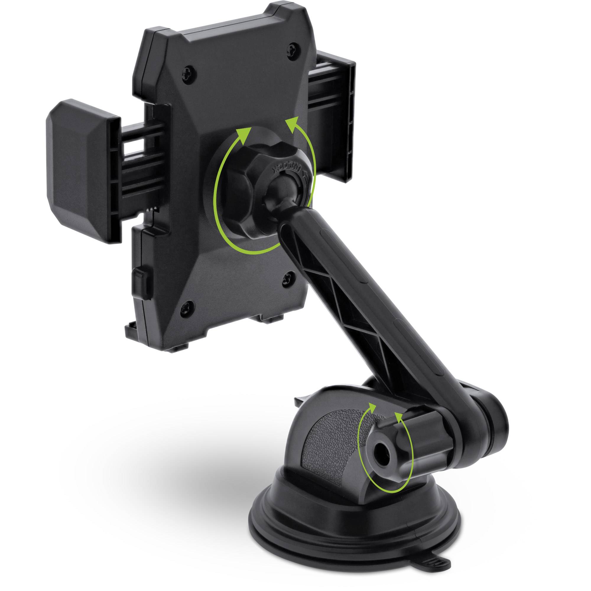 InLine® KFZ Smartphone Halterung mit Saugnapf oder für Lüftungsgitter, /