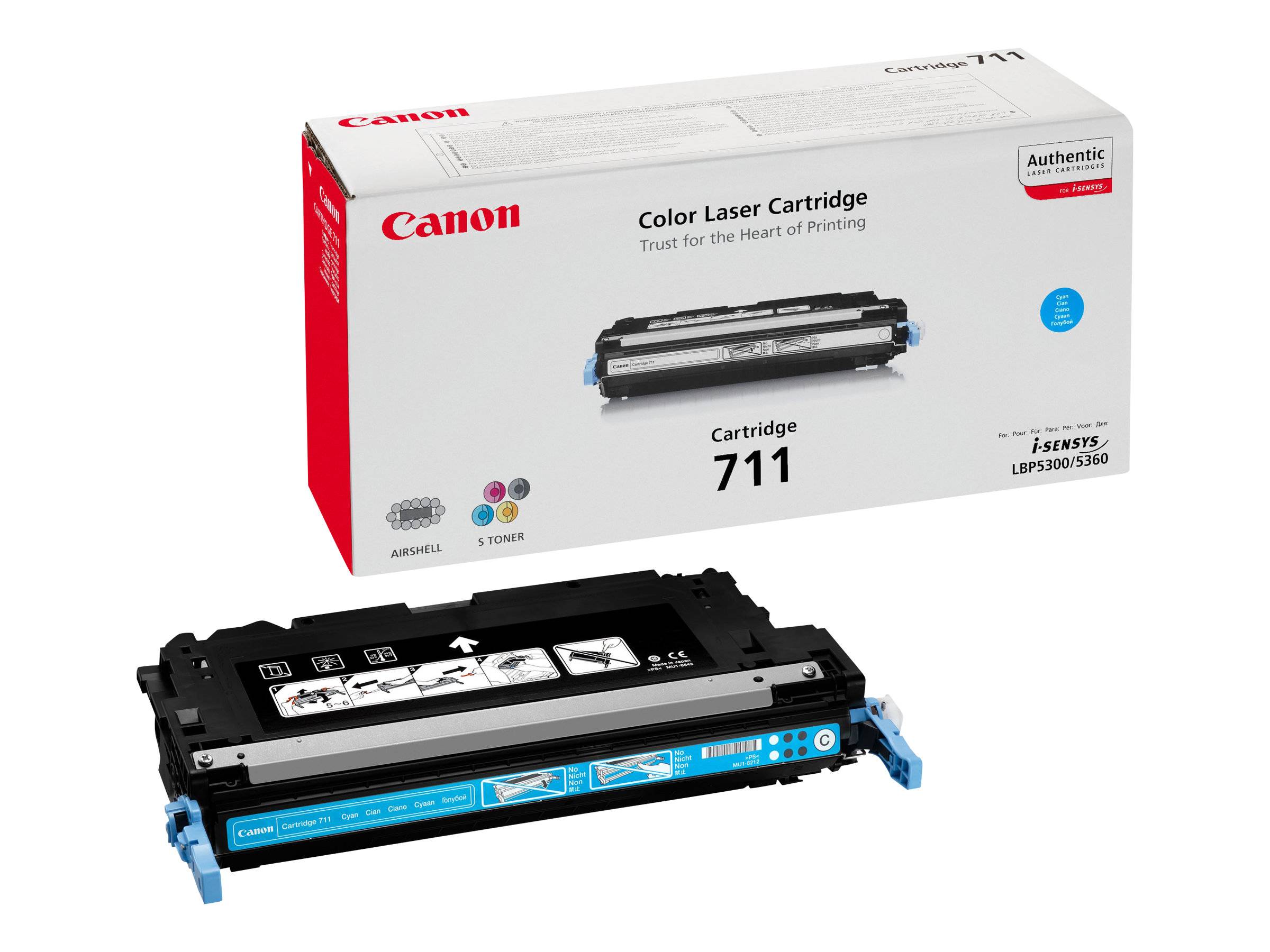 Canon 711 - Cyan - Original - Tonerpatrone - für imageRUNNER C1022, i-SENSYS MF9130, MF9170, MF9220, MF9280, Satera LBP5
