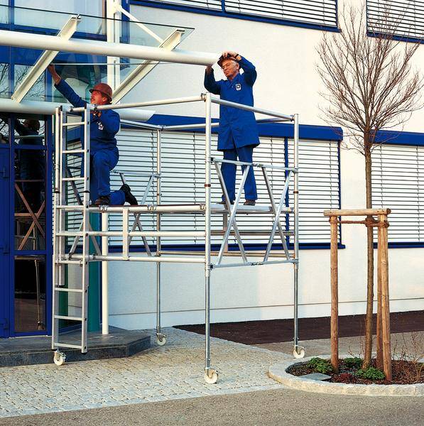 Aluminium-Klappgerüst mit Dreifach-Plattform