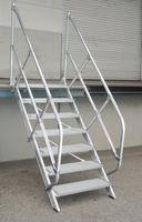 Aluminium-Treppe 45° 13Stufen<br>300253