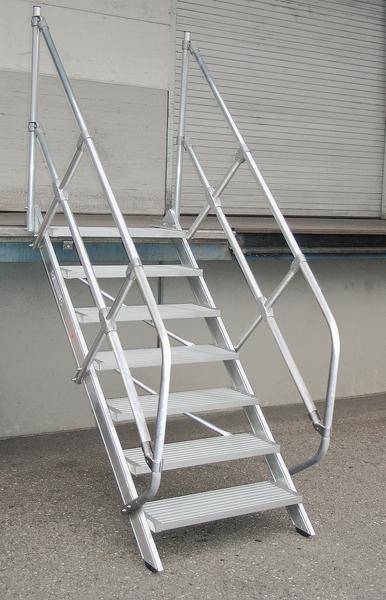 Aluminium-Treppe 45° 13Stufen<br>300353