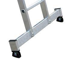 Aluminium-Seilzugleiter 3-teilig mit nivello®-Traverse 3 x 16 Sprossen