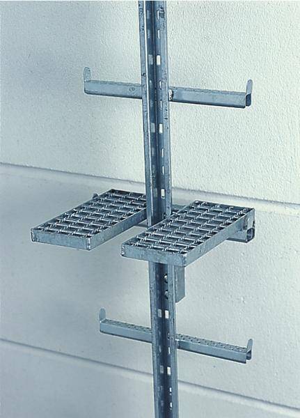 Einklappbares Ruhepodest Stahl verzinkt