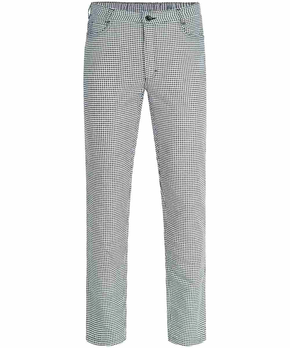 GREIFF Herren-Hose Five Pocket Cuisine Basic 5321 Regular Fit - Farbe: S/W Pepita - Größe: 60