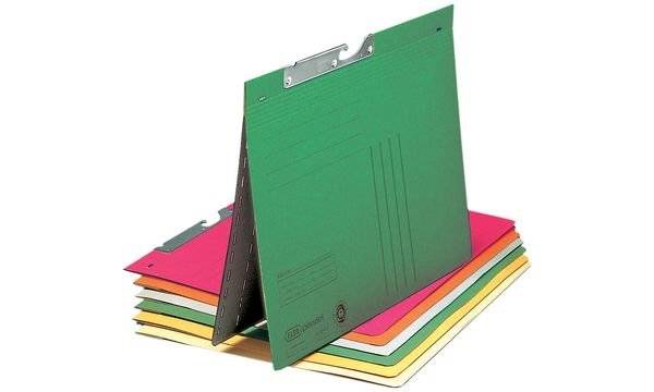 ELBA Pendelhefter, DIN A4, Manilakarton, 320 g/qm, grau (61490431)