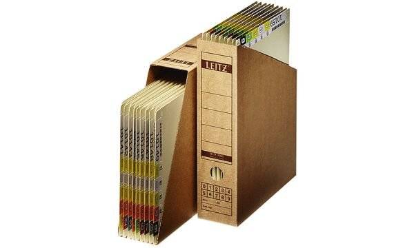Leitz Stehsammler 60830000 DIN A4 max. 77mm Pappe natronbraun