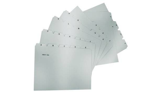 Register A7 A-Z 25-teilig grau