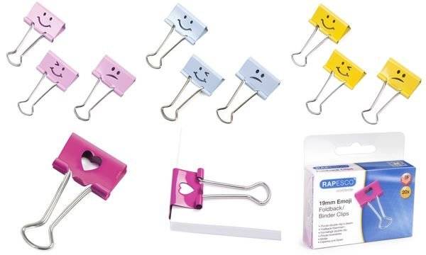 RAPESCO® Häkchen Foldback Clips 19x7mm grün, grün