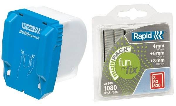 Rapid 20993500 Typ (Heftklammern): 5050cassette Heftklammerkassette 5000 St. Heftleistung: 50 Bl. (80 g/m²)