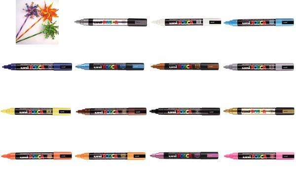 uni-ball Pigmentmarker uniPOSCA PC-5M 182501 1,8-2,5mm weiß