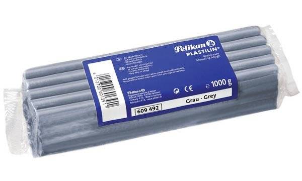 herlitz Pelikan Qualitäts-Knetmasse Plastilin, weiá - 601393 - 1 Stück