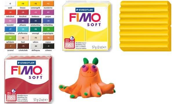 FIMO SOFT Modelliermasse, ofenhärtend, brillantblau, 57 g (339345100)