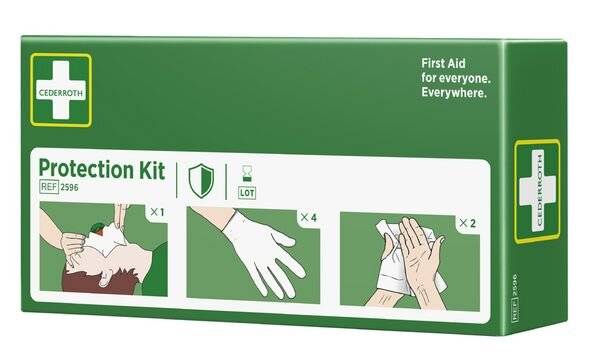 CEDERROTH Erste-Hilfe-Schutzpaket, 3-teilig (8910029)