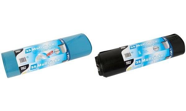 STARPAK Müllsäcke LDPE, 150 Liter, schwarz